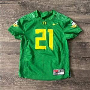 Nike Green and Yellow Oregon Ducks Jersey